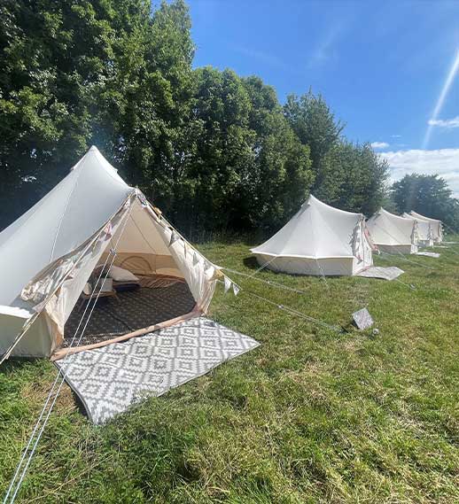 Jenners Barn wedding venue belltents